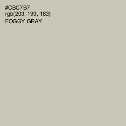 #CBC7B7 - Foggy Gray Color Image