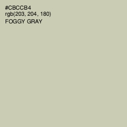 #CBCCB4 - Foggy Gray Color Image