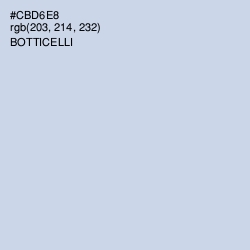 #CBD6E8 - Botticelli Color Image