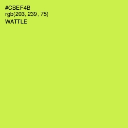 #CBEF4B - Wattle Color Image