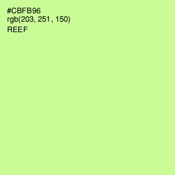 #CBFB96 - Reef Color Image