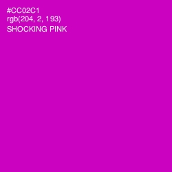 #CC02C1 - Shocking Pink Color Image