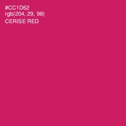 #CC1D62 - Cerise Red Color Image