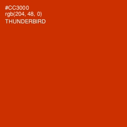 #CC3000 - Thunderbird Color Image