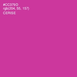 #CC379D - Cerise Color Image