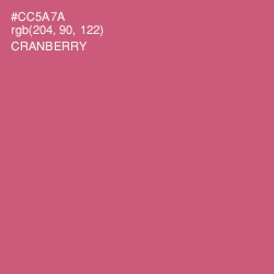 #CC5A7A - Cranberry Color Image