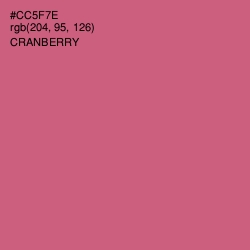 #CC5F7E - Cranberry Color Image