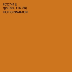 #CC741E - Hot Cinnamon Color Image