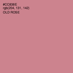 #CC838E - Old Rose Color Image