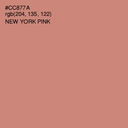 #CC877A - New York Pink Color Image