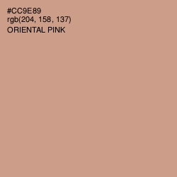 #CC9E89 - Oriental Pink Color Image