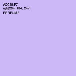 #CCB8F7 - Perfume Color Image