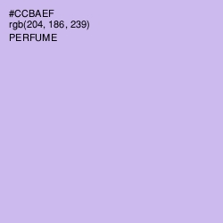 #CCBAEF - Perfume Color Image
