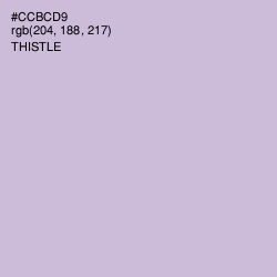 #CCBCD9 - Thistle Color Image