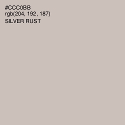 #CCC0BB - Silver Rust Color Image