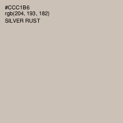 #CCC1B6 - Silver Rust Color Image