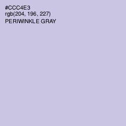 #CCC4E3 - Periwinkle Gray Color Image