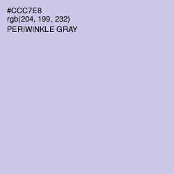 #CCC7E8 - Periwinkle Gray Color Image