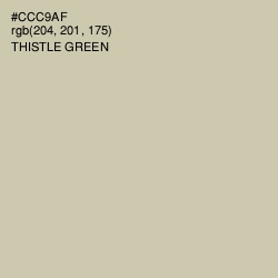 #CCC9AF - Thistle Green Color Image
