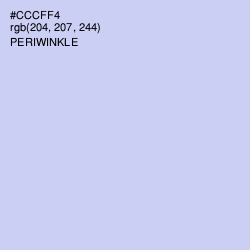 #CCCFF4 - Periwinkle Color Image