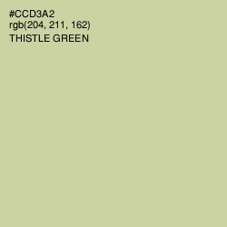 #CCD3A2 - Thistle Green Color Image