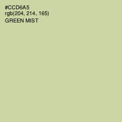 #CCD6A5 - Green Mist Color Image