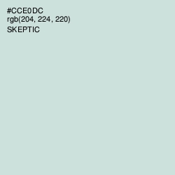 #CCE0DC - Skeptic Color Image