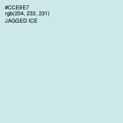 #CCE9E7 - Jagged Ice Color Image