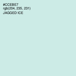 #CCEBE7 - Jagged Ice Color Image