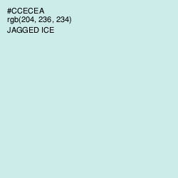 #CCECEA - Jagged Ice Color Image
