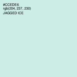 #CCEDE6 - Jagged Ice Color Image