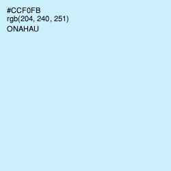 #CCF0FB - Onahau Color Image