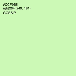 #CCF9B5 - Gossip Color Image