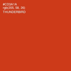 #CD3A1A - Thunderbird Color Image