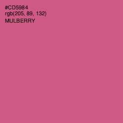 #CD5984 - Mulberry Color Image