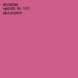 #CD5D89 - Mulberry Color Image