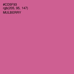 #CD5F93 - Mulberry Color Image