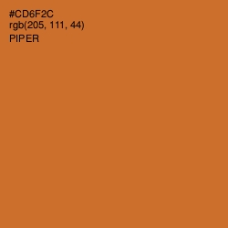 #CD6F2C - Piper Color Image