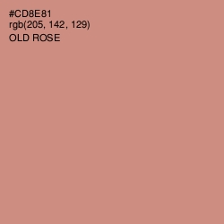 #CD8E81 - Old Rose Color Image