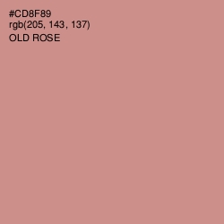 #CD8F89 - Old Rose Color Image
