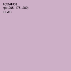 #CDAFC8 - Lilac Color Image