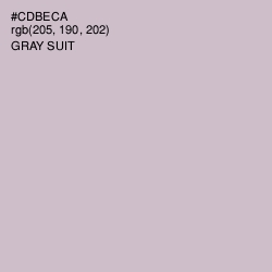 #CDBECA - Gray Suit Color Image