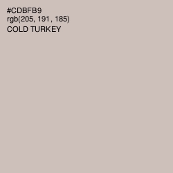 #CDBFB9 - Cold Turkey Color Image