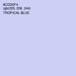 #CDD0F4 - Tropical Blue Color Image