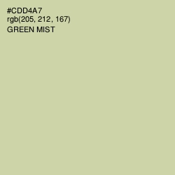 #CDD4A7 - Green Mist Color Image