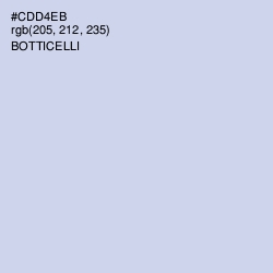 #CDD4EB - Botticelli Color Image