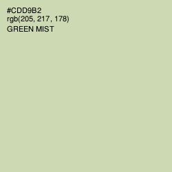 #CDD9B2 - Green Mist Color Image