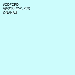 #CDFCFD - Onahau Color Image