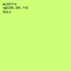#CDFF74 - Sulu Color Image