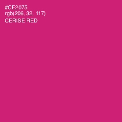 #CE2075 - Cerise Red Color Image